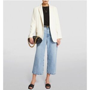 FRAME ALI WIDE CROP JEANS size 28 NWT